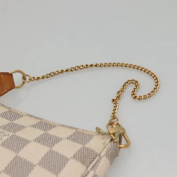 LOUIS VUITTON Damier Azur Mini Pochette Accessoires Pouch N63005 Auth KD345 - Picture 9 of 16